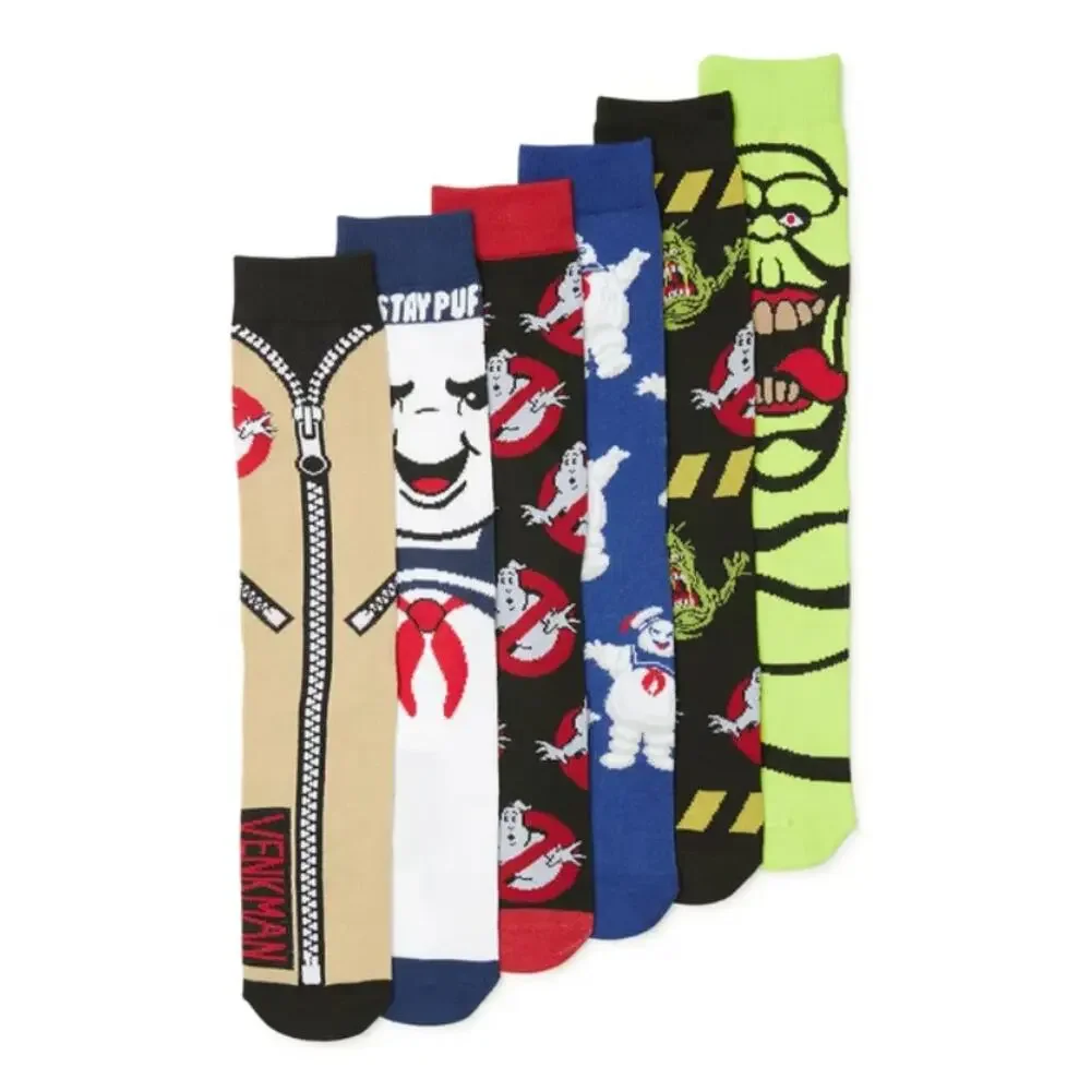 Ghostbusters Casual Crew Socks-6 Pairs